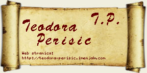 Teodora Perišić vizit kartica